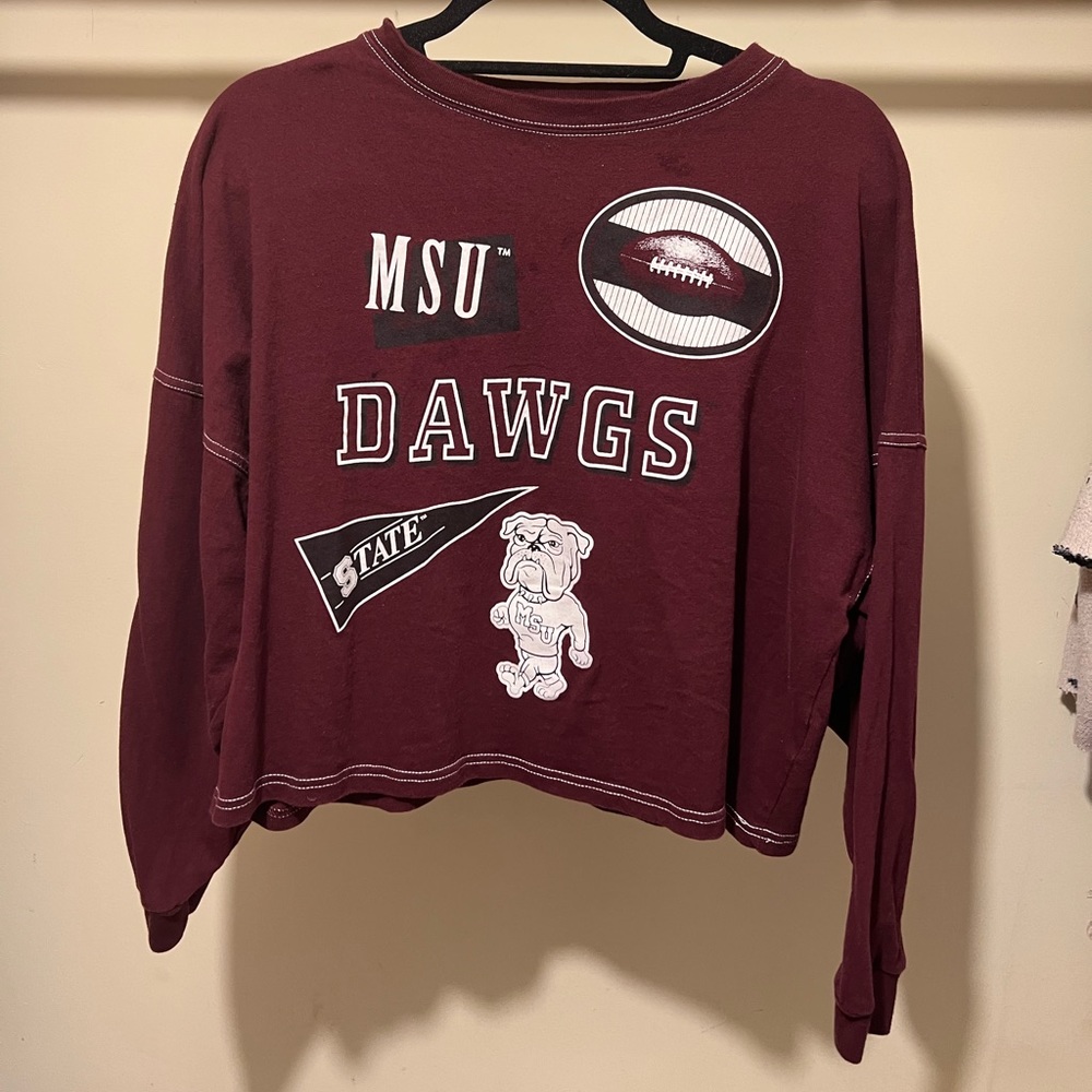 VINTAGE MISSISSIPPI STATE CROP TOP